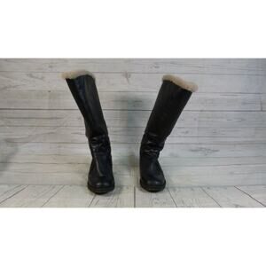 Born Women's Black Leather Boots Size 7.5M